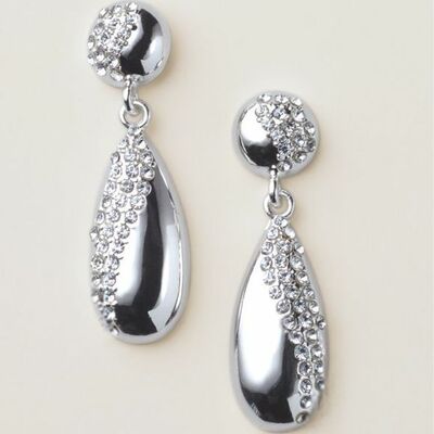 Radiant pave teardrop set - final sale