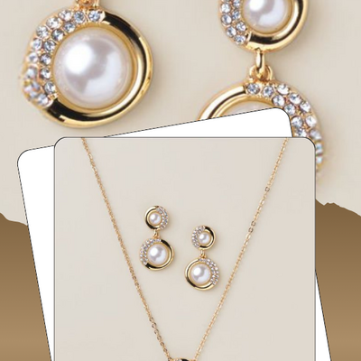 Radiant pave pearly set - final sale - Thumbnail 2