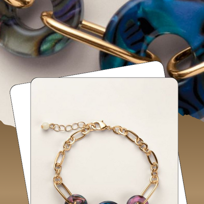 Luminous tides link bracelet - final sale - Thumbnail 2