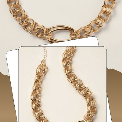 Bold chain luxe necklace - final sale - Thumbnail 2