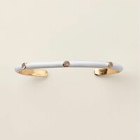 Sleek Enamel CZ Cuff Bracelet Set - FINAL SALE - Thumbnail 2