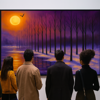 Sunset over Frosty Forest - Thumbnail 1