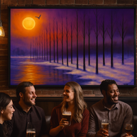 Sunset over Frosty Forest - Thumbnail 2