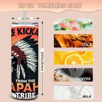 Chief Kickabitch Slapahoe Tribe Tumbler, Funny Adult Humor Gift, Sarcastic Tumbler  - Thumbnail 3