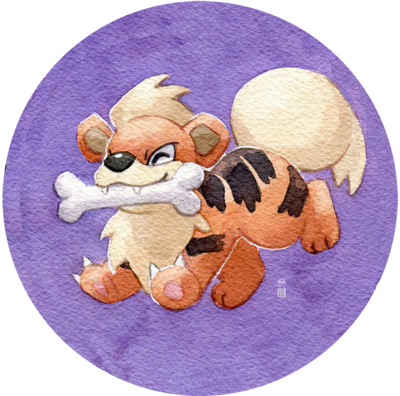 Growlithe Button