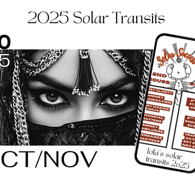 Solar transit report (scorpio szn)