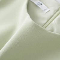 Small round neck ice cream color waist sleeveless A-line birthday dress - Thumbnail 4