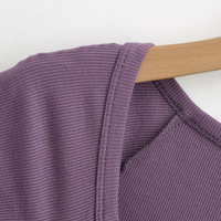 Summer hot girl peach neck slim hip dress short skirt - Thumbnail 2