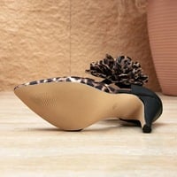 Fashionable color-blocked women's high-heeled shoes - Thumbnail 5