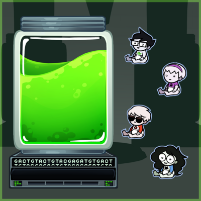 Homestuck ectobiology replaceable shaker charms 