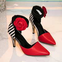 Fashionable colorblock women's high-heeled shoes  - Thumbnail 1