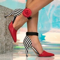 Fashionable colorblock women's high-heeled shoes  - Thumbnail 3
