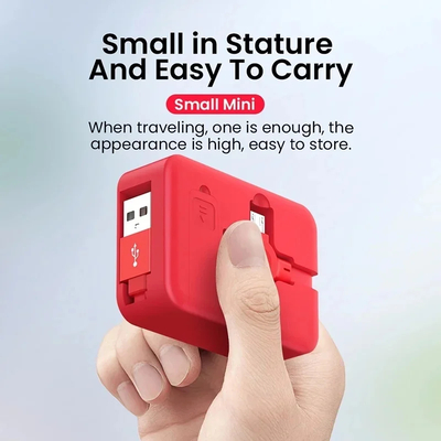 Retractable 3-in-1 charging cable – fast charge & data transfer