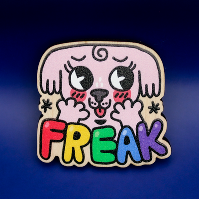Freak 1.5'' Wooden Pin