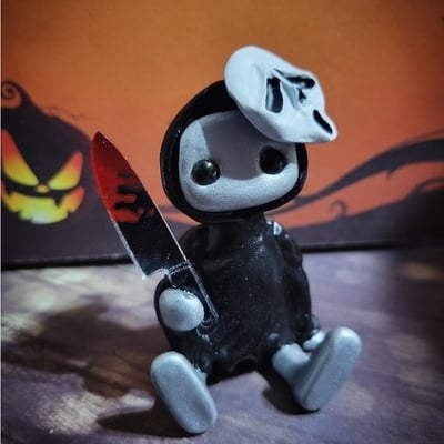 Ghostface horror icon robot resin collectible figure