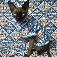 Tiled In (Blue) - Luxe Fleece - Thumbnail 2