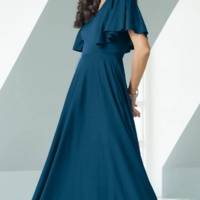 A-Line Elegant V-Neck Mother Of Bridal Dress Bridesmaid Dresses Evening Gowns - Thumbnail 1