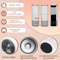 Classic N.E.S. Console Sublimation Tumbler | N.E.S. Entertainment System Retro Gaming | Gamers | 20 oz Skinny  - Thumbnail 1