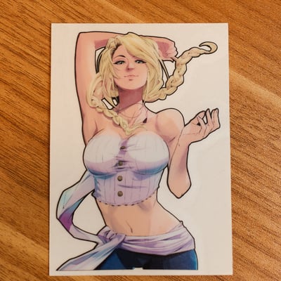 Blonde braids avatar