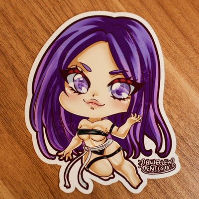 Chibi psylocke cosplay sticker