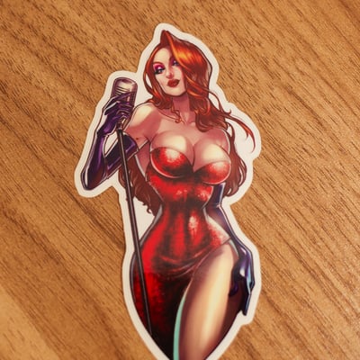 Jessica rabbit cosplay sticker