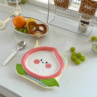 Sweet Peach Shaped Plate - Thumbnail 2
