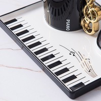 Creative piano ceramic cup and saucer set - Thumbnail 7