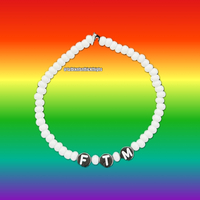 Inverted Monochrome Identity Seed Bead Bracelet - Thumbnail 2