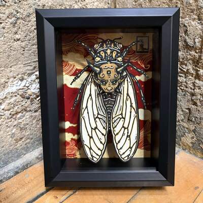 "otakemaru" limited edition print shadowbox