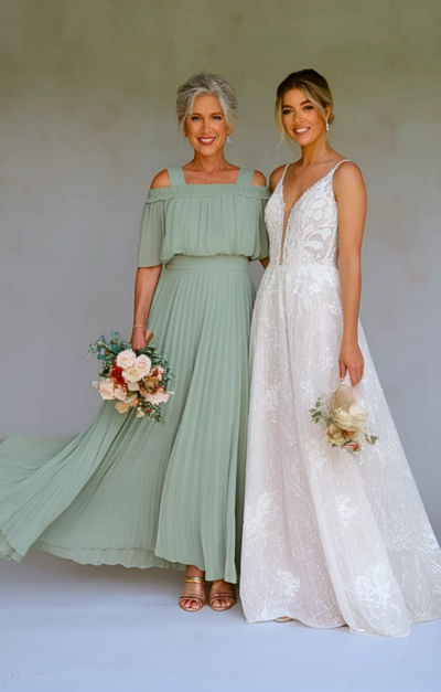 Simple A Line Mint Green Mother of the Bride Dress Formal Prom Dress