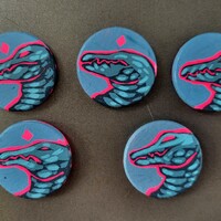 SET 02. 1.5" Original Wooden Magnets - Thumbnail 2