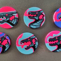 SET 02. 1.5" Original Wooden Magnets - Thumbnail 5