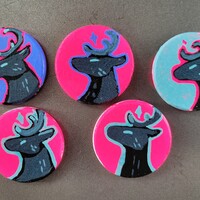 SET 02. 1.5" Original Wooden Magnets - Thumbnail 7