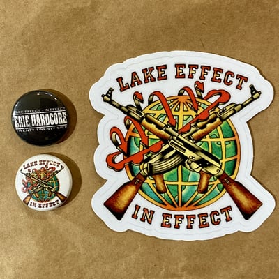 Erie hardcore sticker & button pack