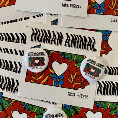 "sick puzzle" sticker & button
