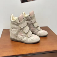 Parisian Wedge Sneaker - Khaki - Thumbnail 1