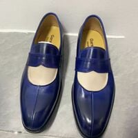 Handmade men's genuine leather dress shoes  - Thumbnail 1