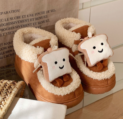 Cute Toast Snow Boots