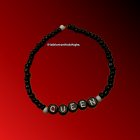 KING & QUEEN Monochrome Seed Bead Bracelet - Thumbnail 1