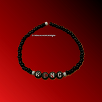 KING & QUEEN Monochrome Seed Bead Bracelet - Thumbnail 2