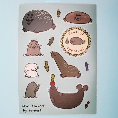 Seals 6'' Matte Sticker Sheet