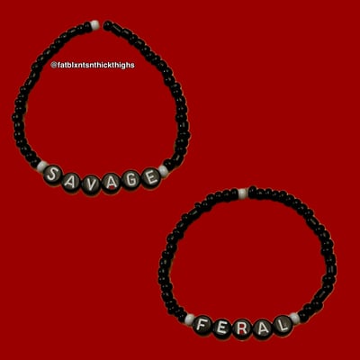 Primal monochrome seed bead bracelet collection