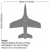 Eflite EFL02475 Habu 80mm EDF PNP Li-Po Electric RC Jet Airplane - Thumbnail 3