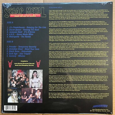 Scrap metal volume 2 (new compilation lp of rare late 70s and 80s metal bands from the uk and the us from ridingeasy records)