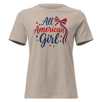 All American Girl Tee Shirt / USA Shirt / Women Shirt - Thumbnail 1
