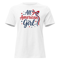 All American Girl Tee Shirt / USA Shirt / Women Shirt - Thumbnail 3