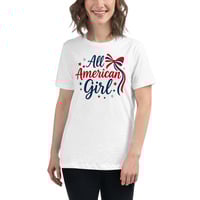 All American Girl Tee Shirt / USA Shirt / Women Shirt - Thumbnail 5