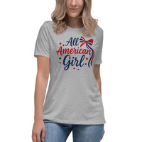 All American Girl Tee Shirt / USA Shirt / Women Shirt - Thumbnail 6