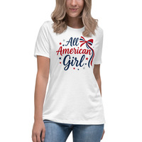 All American Girl Tee Shirt / USA Shirt / Women Shirt - Thumbnail 8