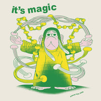 It's Magic - Short Sleeve Super Heavy Oversized T-Shirt - Thumbnail 1